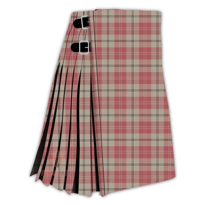 ailsa pink tartan kilt