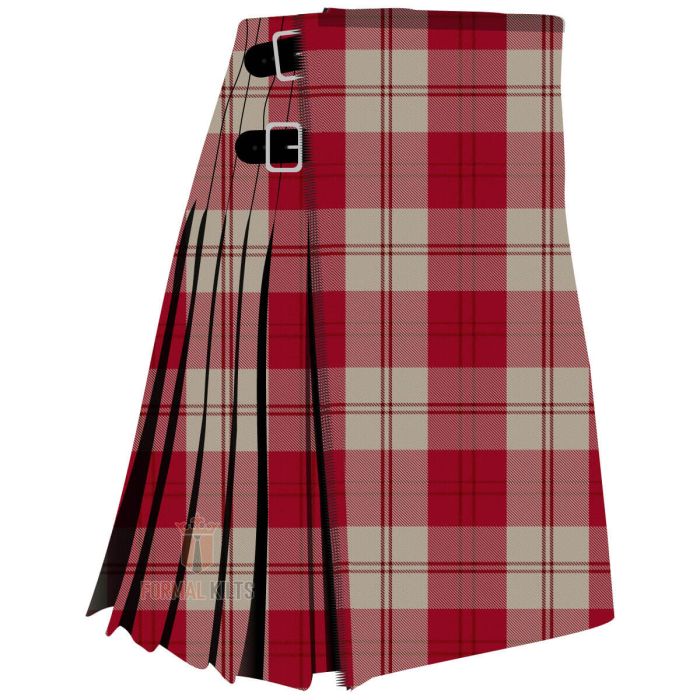 ailsa red tartan kilt