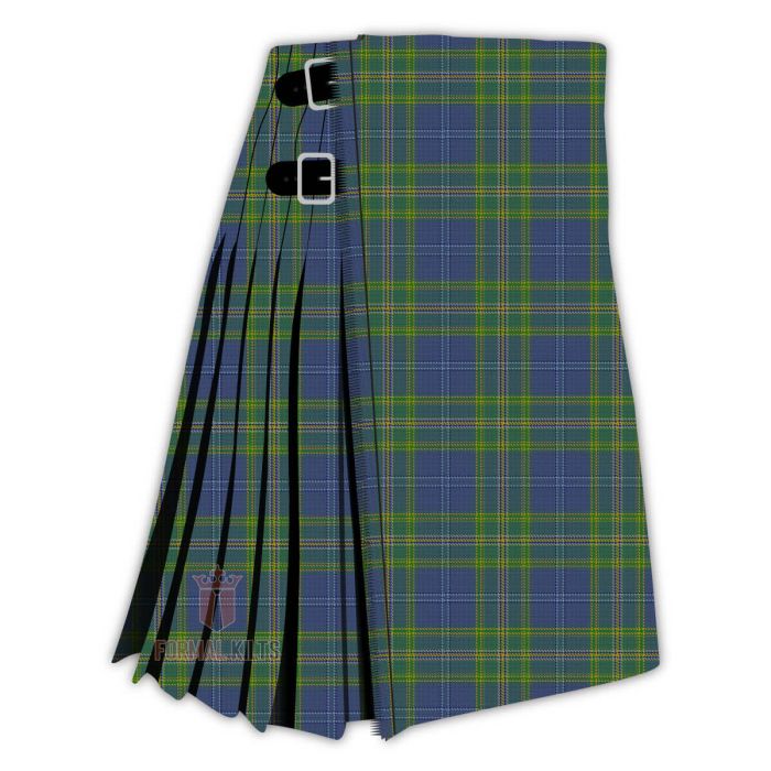 all ireland blue tartan kilt