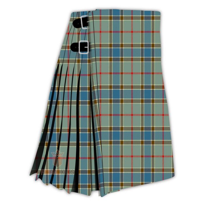 scottish belfour blue tartan kilt