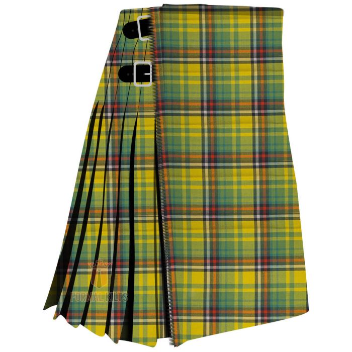 bellspool bright check tartan kilt