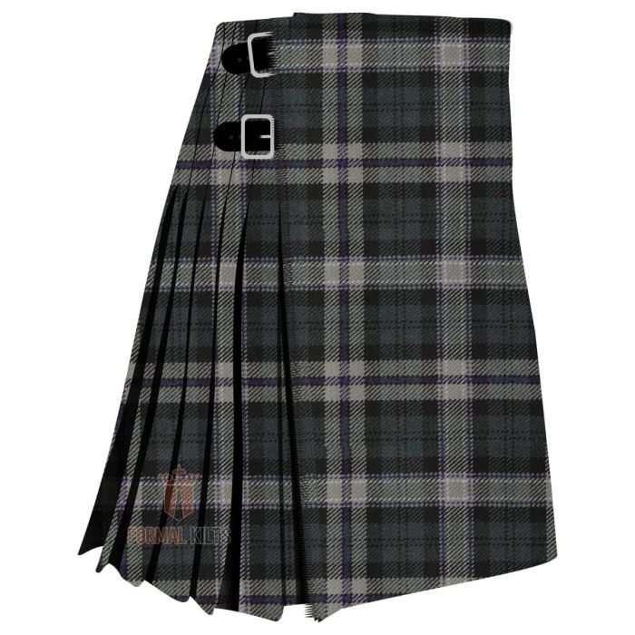 black scottish national tartan kilt