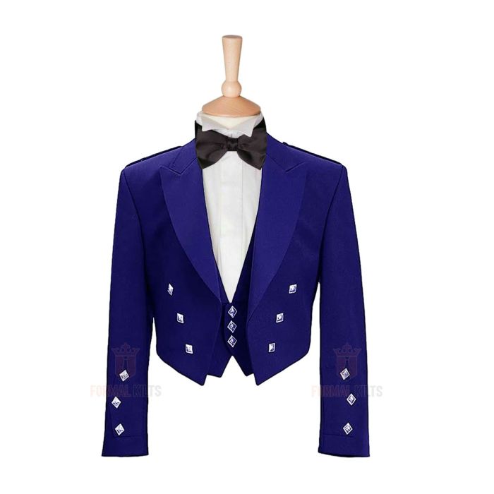 blue prince charlie jacket and waistcoat