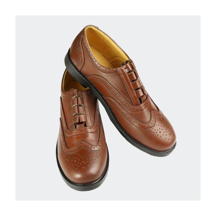 Brown Leather kilt Ghillie Brouges