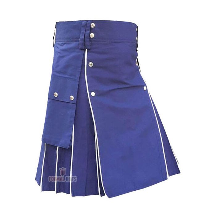Blue Modern Utility Kilt