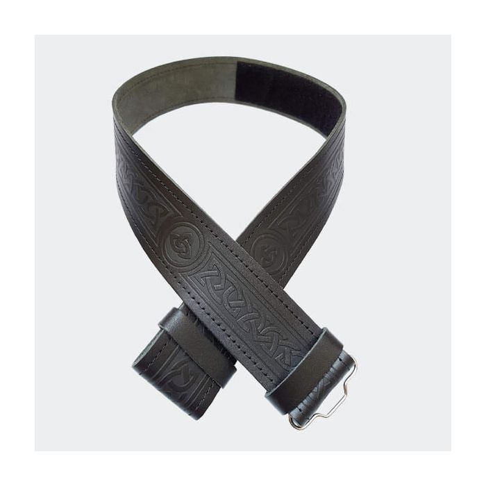 Celtic Black Kilt Belt