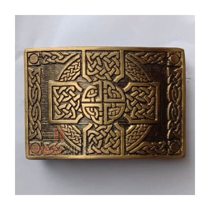 Celtic Cross Kilt Belt Buckle