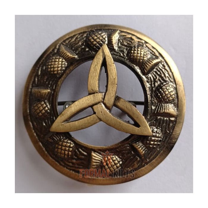 Celtic Fly Plaid Brooch