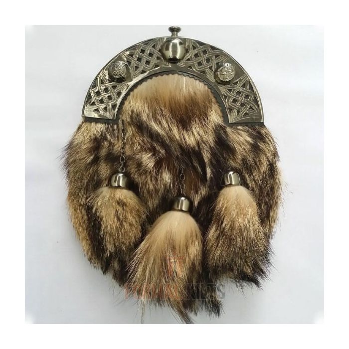 Celtic Knot Fox Fur Sporran