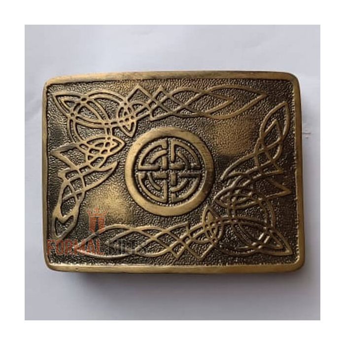 Celtic Swirl Kilt Belt Buckle