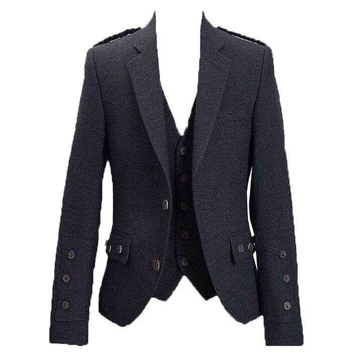 Crail Charcoal Tweed Klashich Jacket
