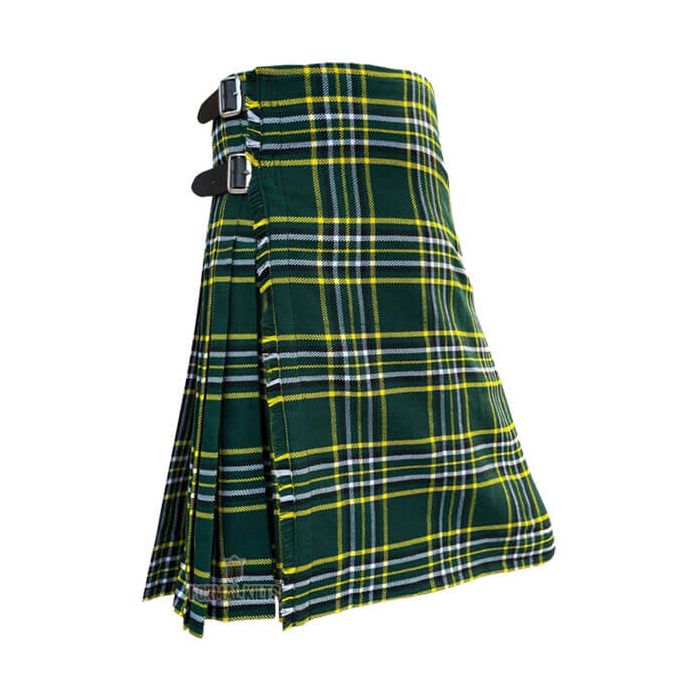 Dark Irish Tartan Kilt Side