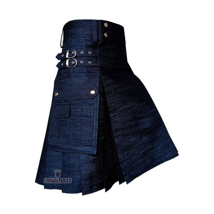 Denim Utility Kilt