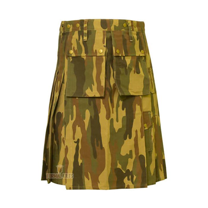 Desert Camouflage Police Utility Kilt Front