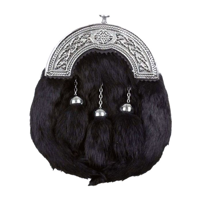 full dress with black rabbit fur sporran