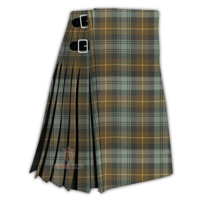 gordon weathered tartan kilt