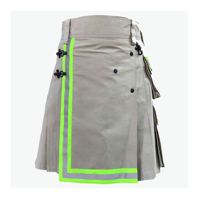 modern gray firefighter utility kilt