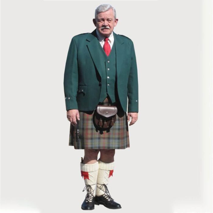 green kilt outfit-made to measure