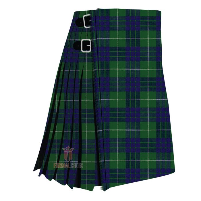 hamilton green tartan kilt