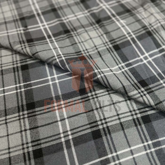 hamilton grey tartan fabric