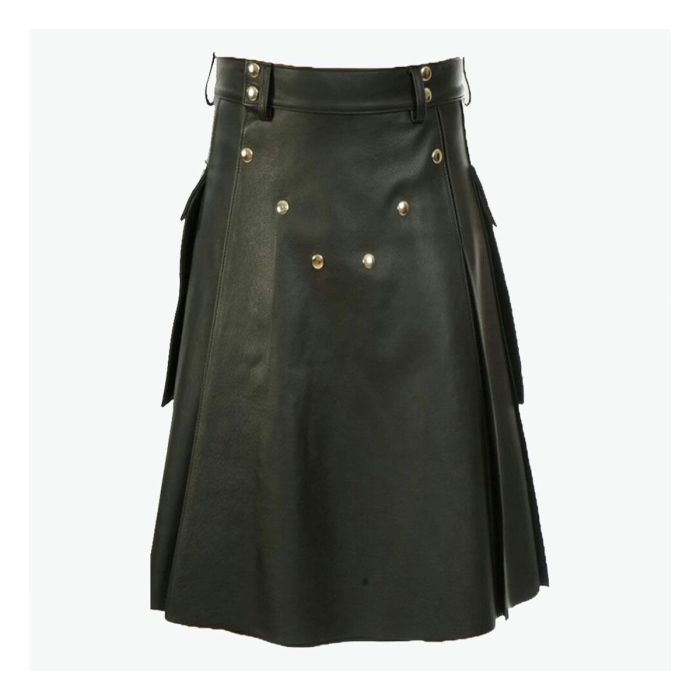 handmade real leather kilt