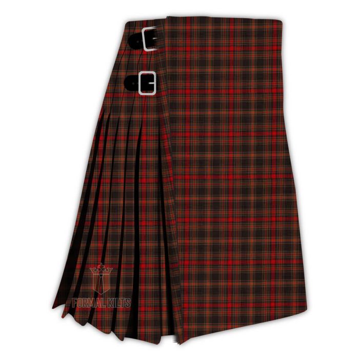 highland peat herringbone tartan kilt