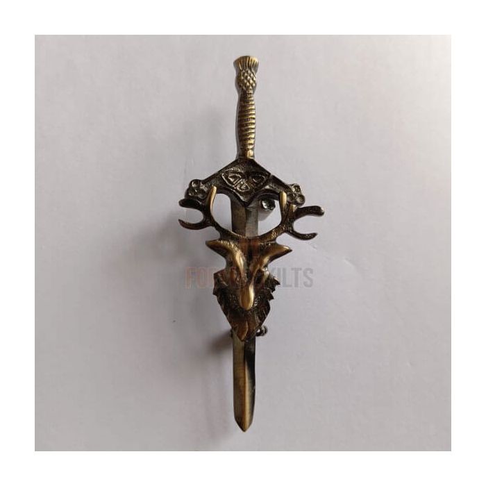 Highland Stag Head Kilt Pin