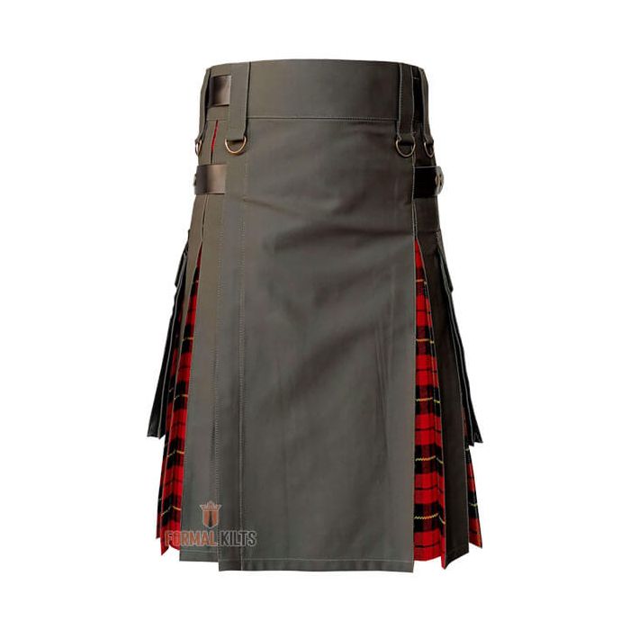 Olive Cotton Hybrid Utility Kilt