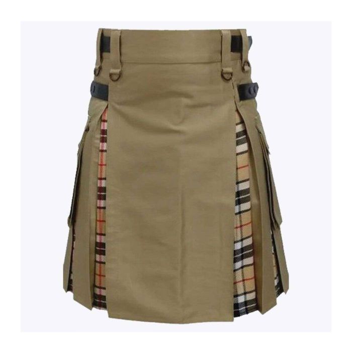 indigo hybrid kilt for men