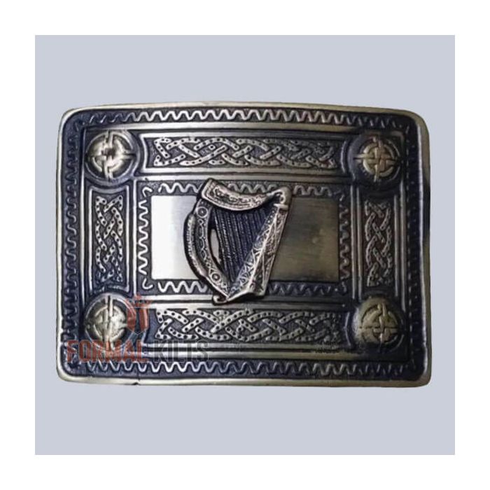 Irish Harp Kilt Belt Buckle