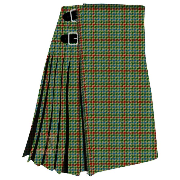 lochwood estate check tartan kilt