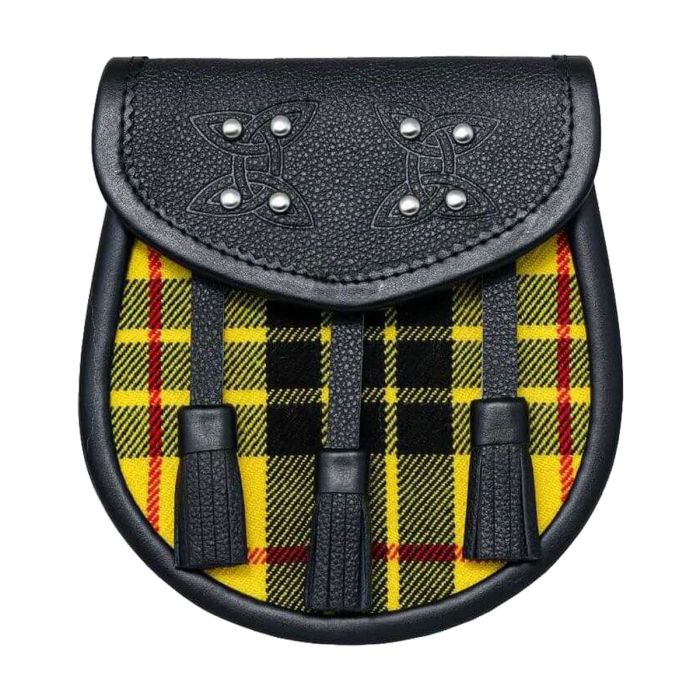 macleod of lewis tartan leather sporran