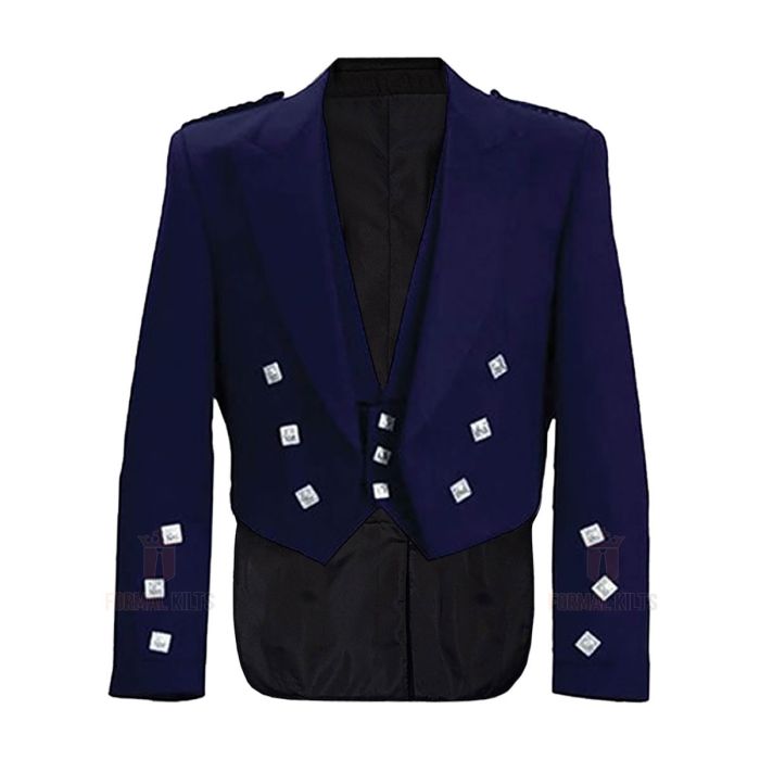 navy blue prince charlie jacket waistcoat