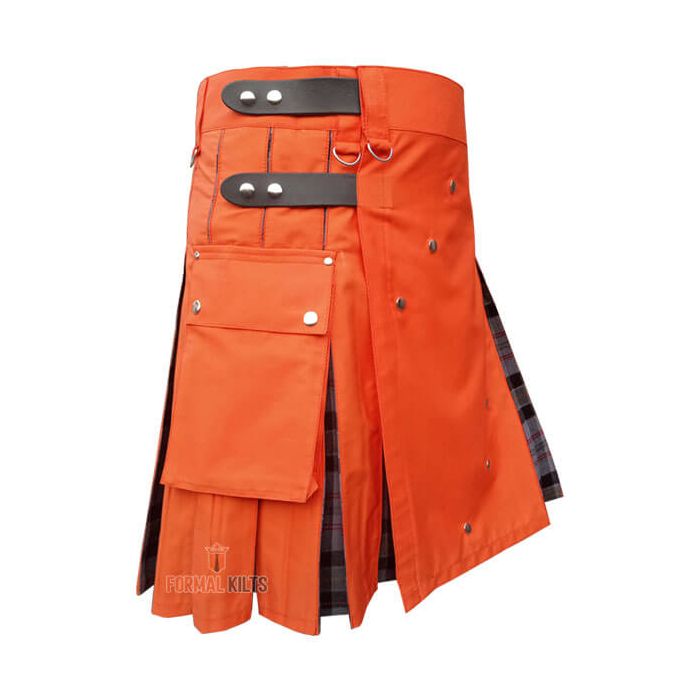Orange Deluxe Hybrid Utility Kilt