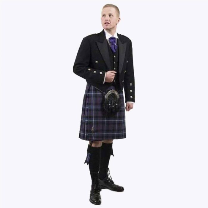 prince charlie modern kilt outfit for men