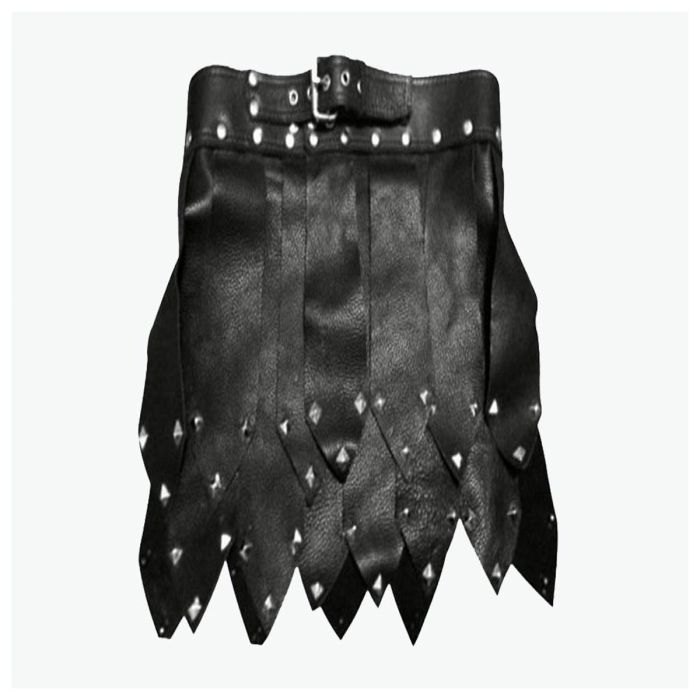 mens roman style leather kilt