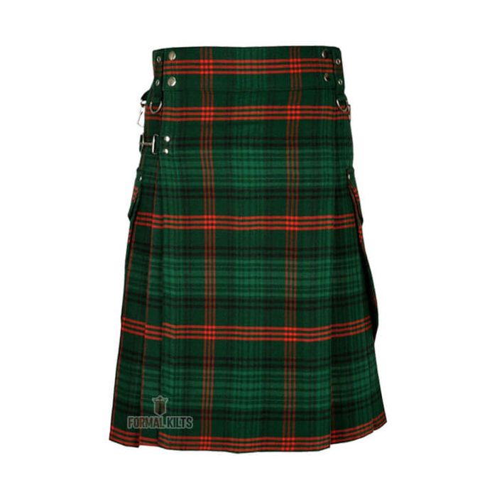 Rose Hunting Tartan Utility Kilt Front