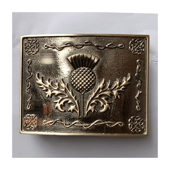Scottish Thistle Kilt Belt Buckle