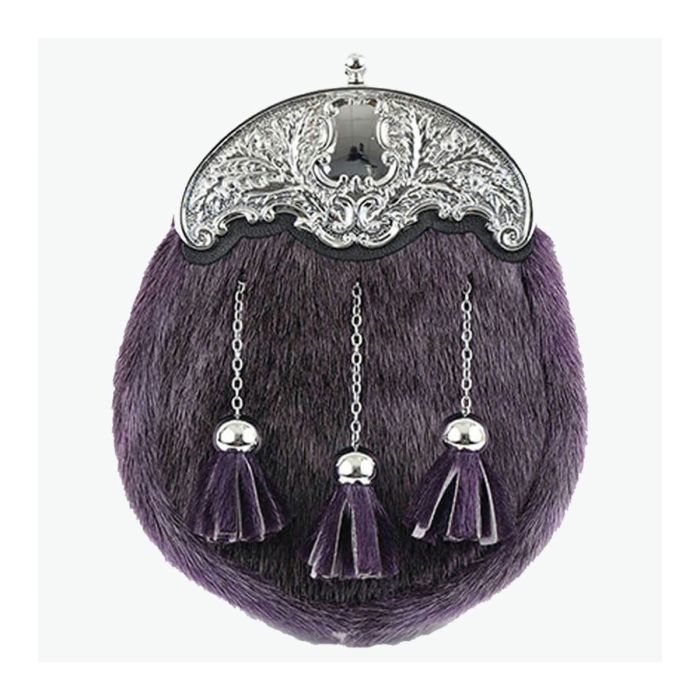 seal purple sporran with free chain belt