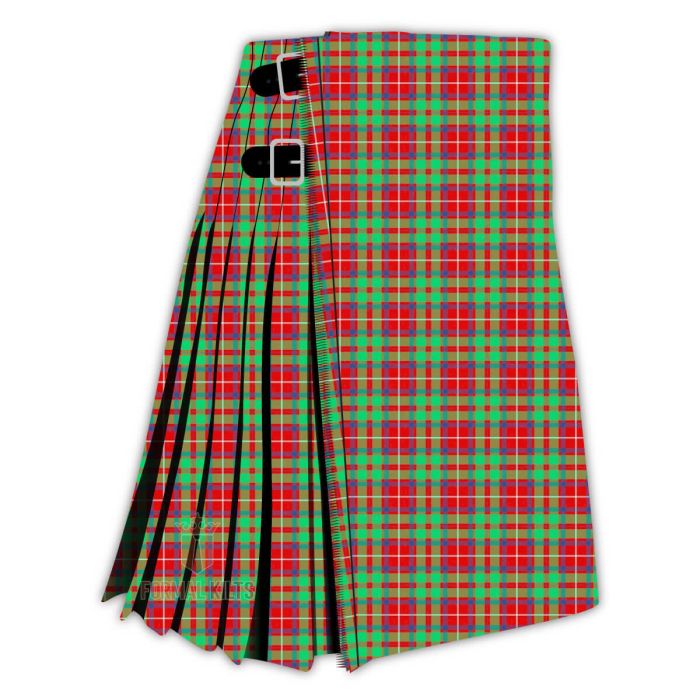 shaw red modern tartan kilt
