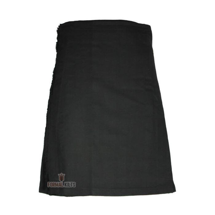 Solid Black Kilt