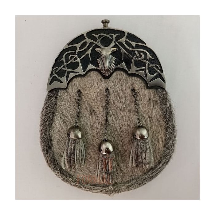  Stag Head Full Dress Sporran Front