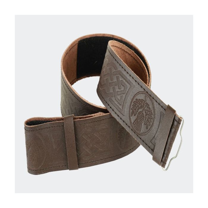 Thistle Brown Kilt Belt