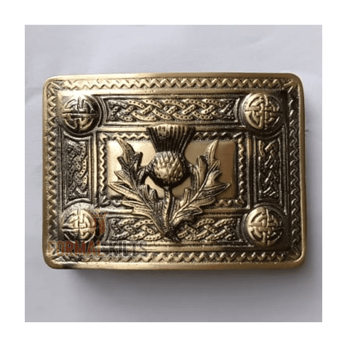 Thistle Kilt Belt Buckle