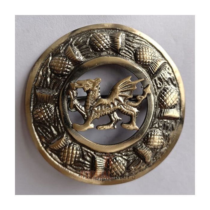 Walsh Dragon Fly Plaid Brooch