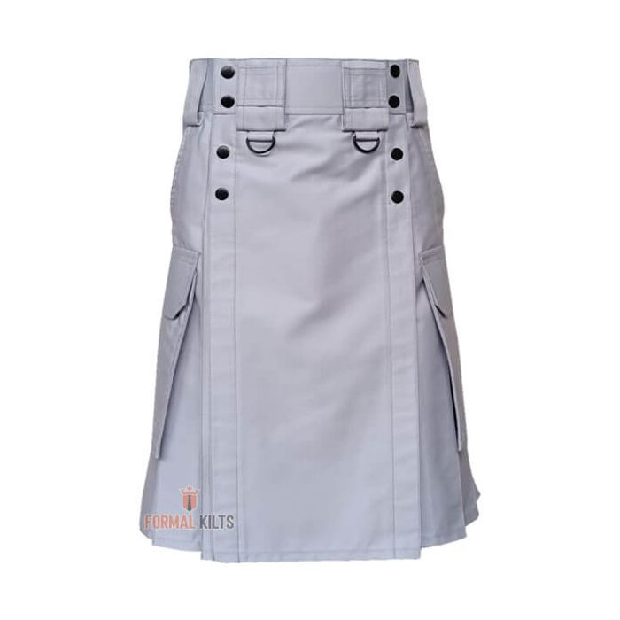 White Tactical Kilt