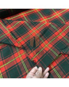 Ulster Red Tartan Fabric