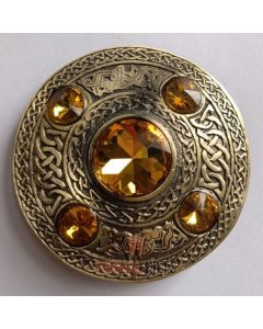 5 Stone Fly Plaid Brooch