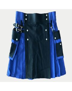 best hybrid black and blue color utility kilt 