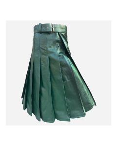 Green Modern Leather Kilt
